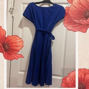Elegant Royal Blue Women's Dress